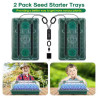Seed Starter Tray with LED Grow Light – 2 × 40 Cells