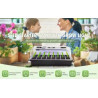 Seed Starter Tray with LED Grow Light – 2 × 40 Cells