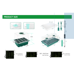 Seedling heat mat with USB and adjustable temperature (3 sizes)